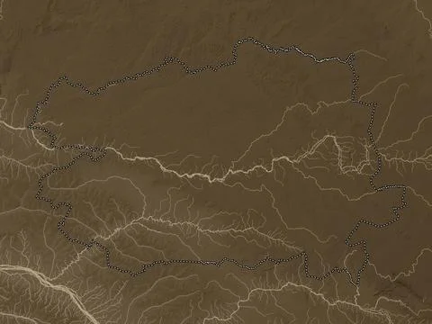Bas-Uele, Democratic Republic of the Congo. Sepia. No legend Stock Illustration
