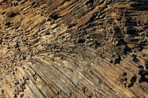 Basalt column Stock Photos