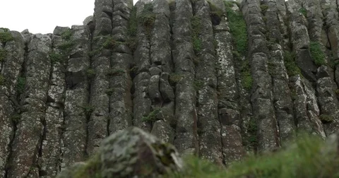 Basalt Columns Stock Footage 81273678