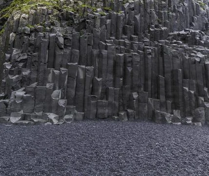 Basalt columns Iceland Foto stock