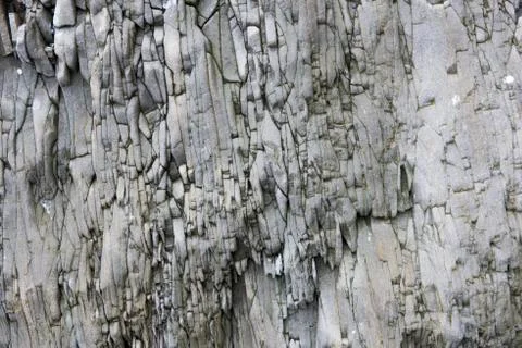 Basalt columns texture Foto stock