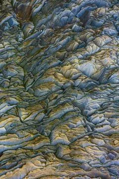 Basalt columns texture Stock Photos