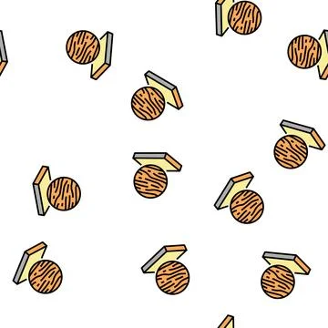 Basalt mineral wool vector seamless pattern Stock Illustration