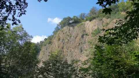Basalt occurs naturally in the forest Stock Footage 161038775