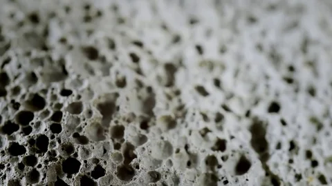 Basalt rock extreme surface close up stock footage Stock Footage