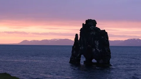 Basalt stack Hvitserkur Видео 82271994