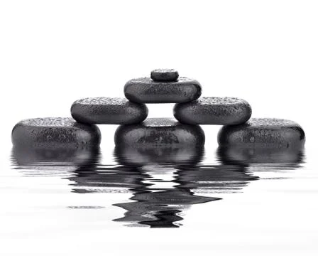 Basalt stones Stock Photos
