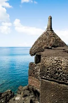 Basalt turret Stock Photos