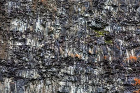 Basalt, volcanic rocks Stock Photos