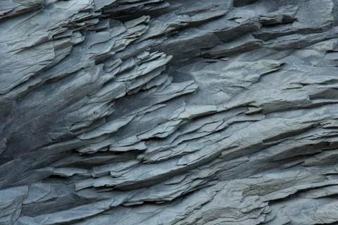 Basalt wall close up as background Stock Photos
