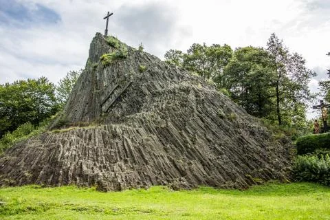 Basaltfelsen Foto stock
