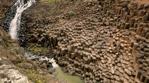 Basaltic Prisms Of Santa Maria Regla In Huasca De Ocampo Mexico Stock Footage 334629615