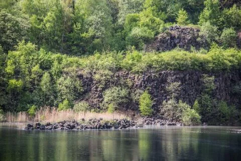 Basaltsee Stock Photos