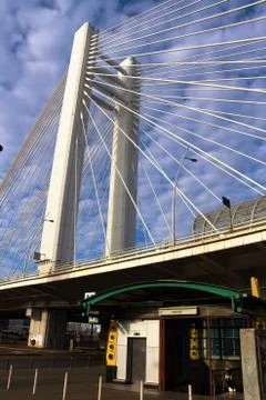 Basarab Bridge - Bucharest, Romania. 库存照片