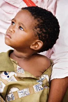 Basarwa child Foto stock