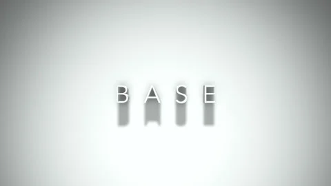 Base 3D title animation with shadows on a white background Stock Footage 297028997