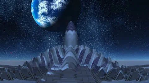 Base of aliens and UFO Stock Footage 22716569
