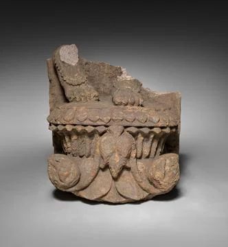 Base and Feet of Devata or Yakshi, 20th century fake. India, Province of Or.. Stock Photos