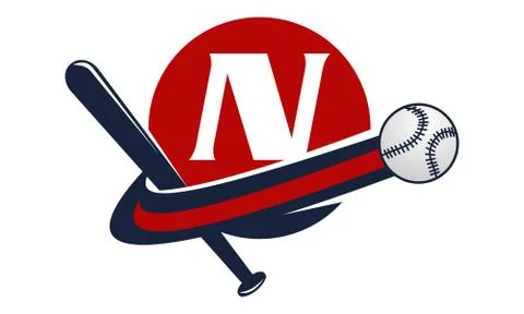 Base Ball Letter N Stock-Illustration