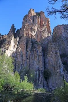 The Base of Bear Canyon Stock Photos