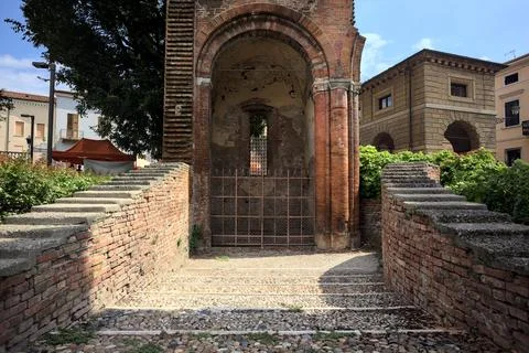 Base of a bell tower Stock Photos