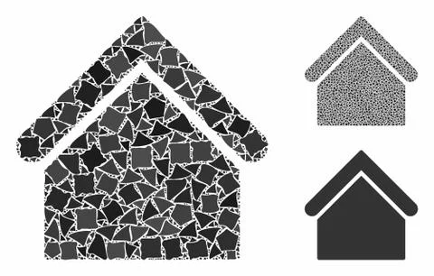 Base building Composition Icon of Rough Elements Ilustración de archivo