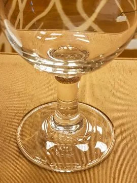 The base of a clear glass Stock Photos