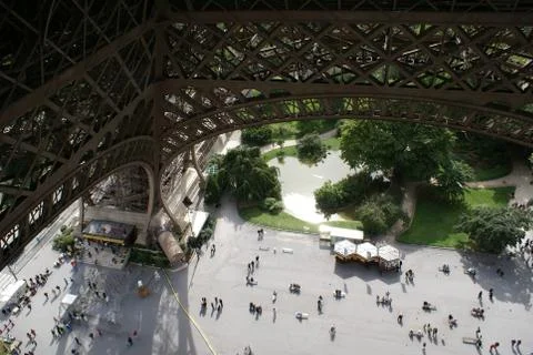 Base of the Eiffel Tower, Paris Stock Photos
