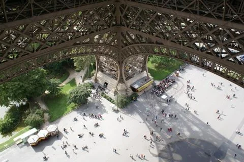 Base of the Eiffel Tower, Paris Stock Photos