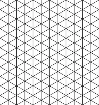 Base grid Mitsukude for patterns Kumiko.Black and white Stock Illustration