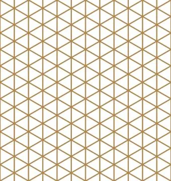 Base grid Mitsukude for patterns Kumiko.Brown color. Stock Illustration
