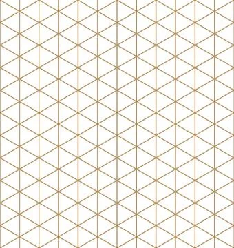 Base grid Mitsukude for patterns Kumiko.Brown color. Stock Illustration