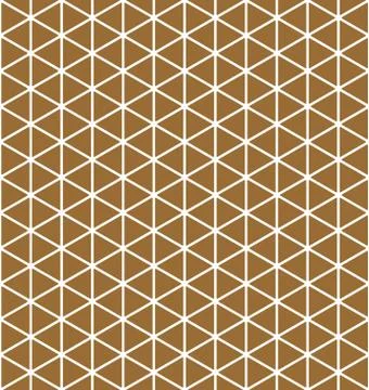 Base grid Mitsukude for patterns Kumiko.Brown color background. Stock Illustration