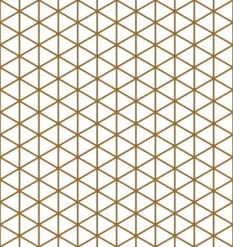Base grid Mitsukude for patterns Kumiko.Brown color. Stock Illustration