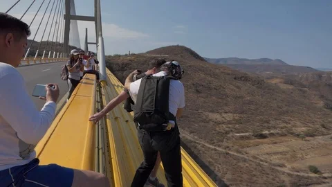 Base Jump Stock Footage 86363050