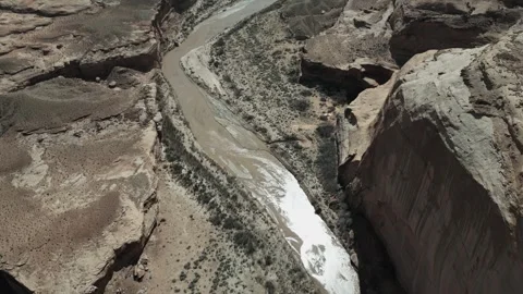 Base Jumper In Parachute Gliding To Land Near Salt Lake City In Utah. Video stock 274263147