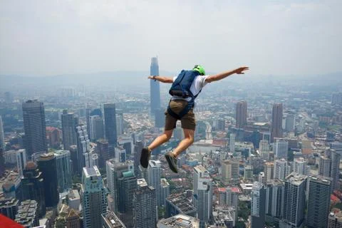 Base Jumpers Stock Photos