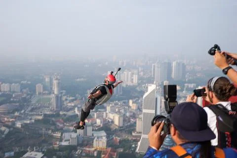 Base Jumpers Stock Photos