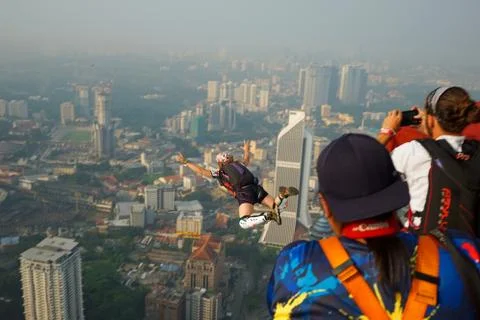 Base Jumpers Stock Photos