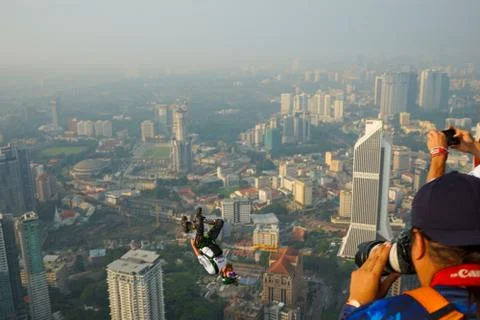 Base Jumpers Stock Photos