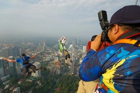 Base Jumpers Stock Photos