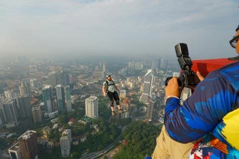 Base Jumpers Stock Photos