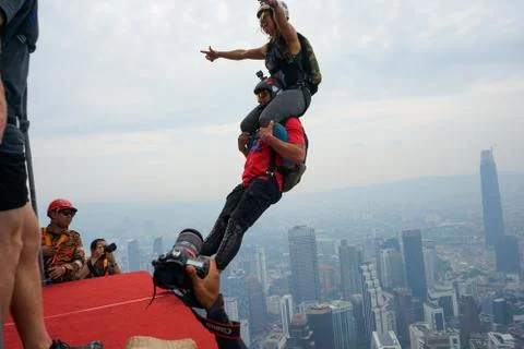 Base Jumpers Stock Photos