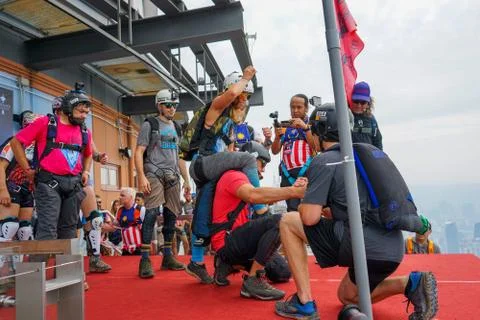 Base Jumpers Stock Photos