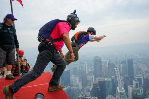 Base Jumpers Stock Photos