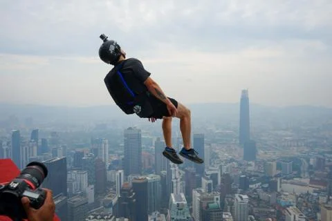 Base Jumpers Stock Photos