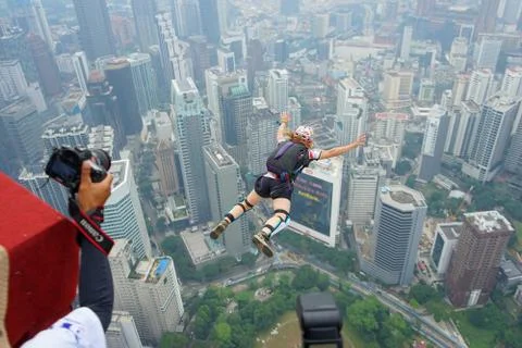 Base Jumpers Stock Photos