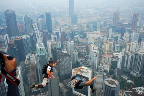 Base Jumpers Stock Photos