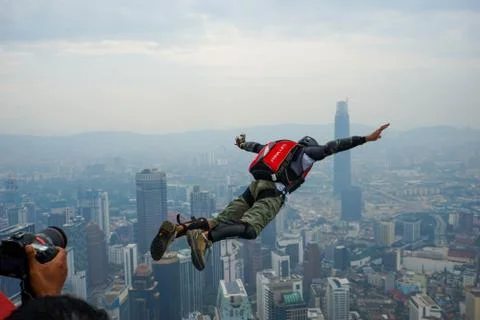 Base Jumpers Stock Photos