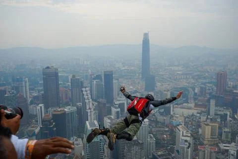 Base Jumpers Stock Photos